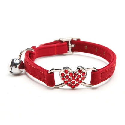 Heart cat collar