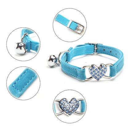 Heart cat collar