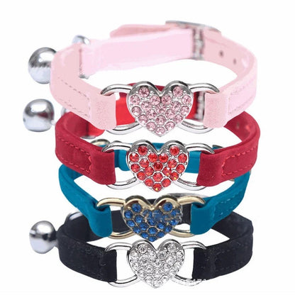 Heart cat collar